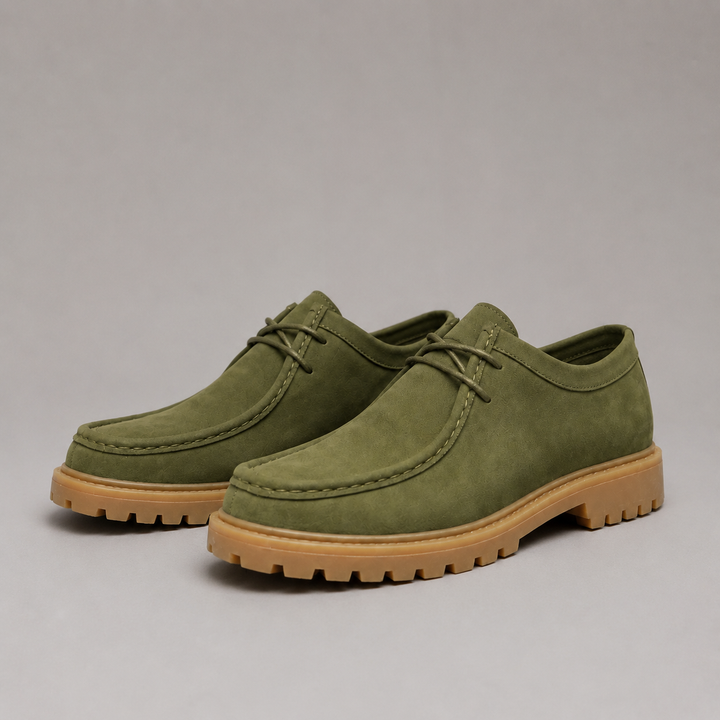 Griffin Suede Moc Toe Derby