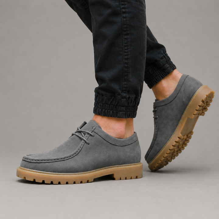 Griffin Suede Moc Toe Derby