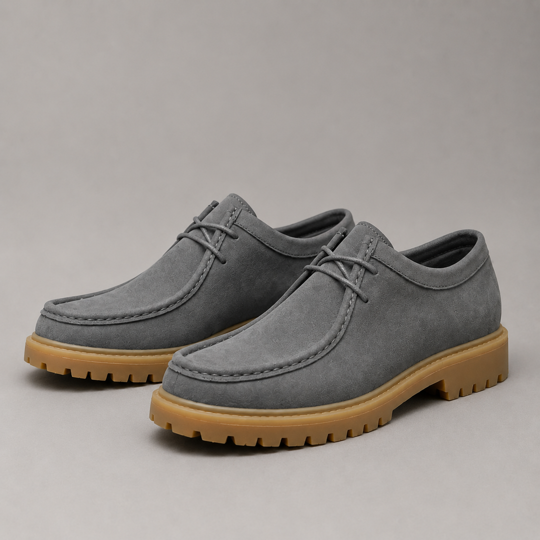 Griffin Suede Moc Toe Derby