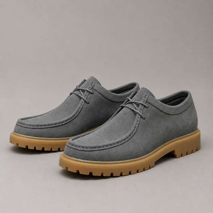 Griffin Suede Moc Toe Derby