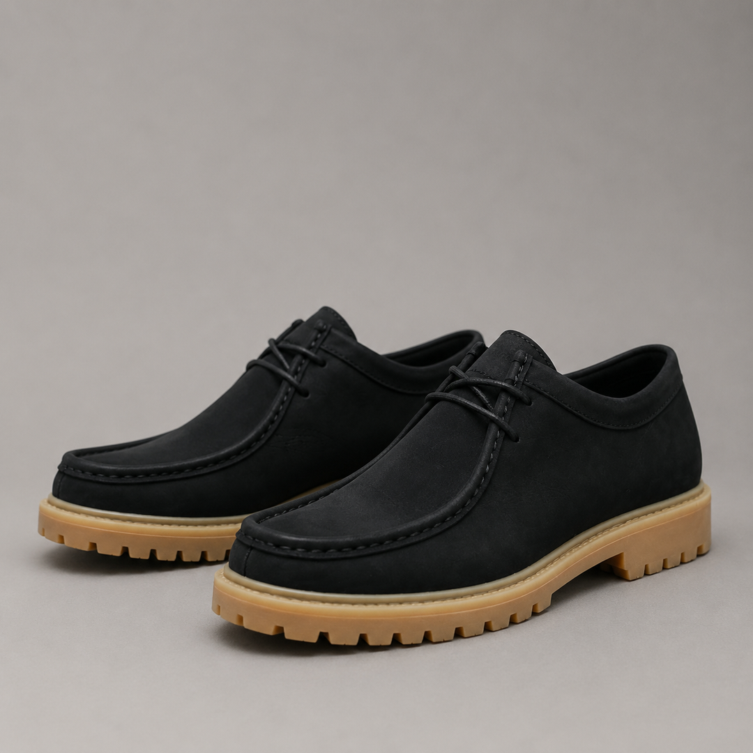 Griffin Suede Moc Toe Derby