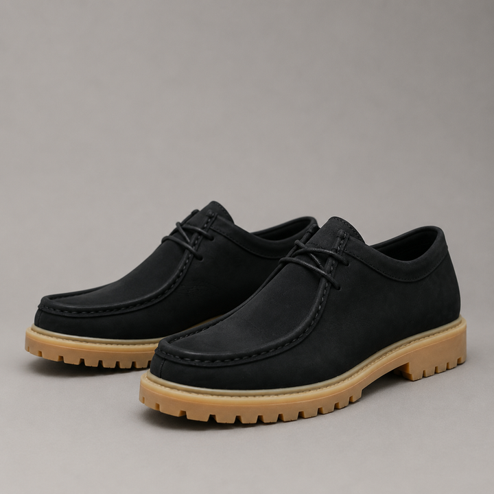 Griffin Suede Moc Toe Derby