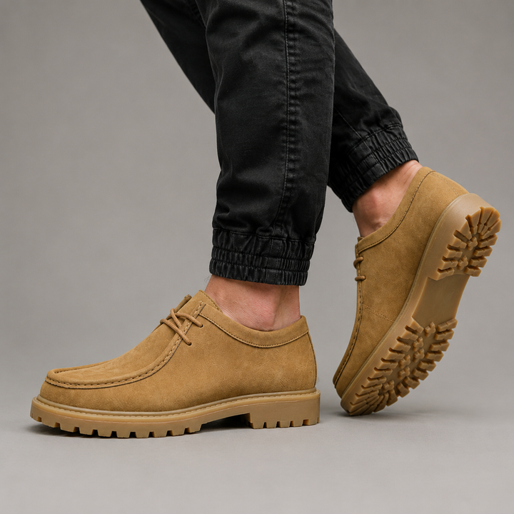 Griffin Suede Moc Toe Derby