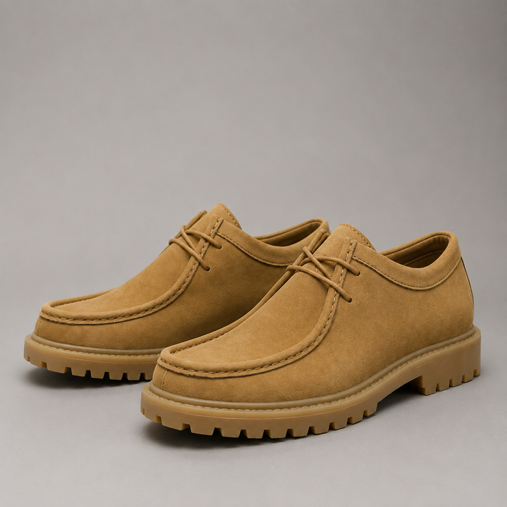 Griffin Suede Moc Toe Derby