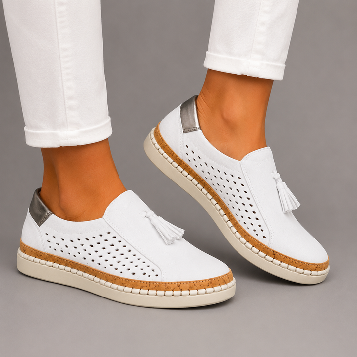 Camille Perforated Suede Sneaker