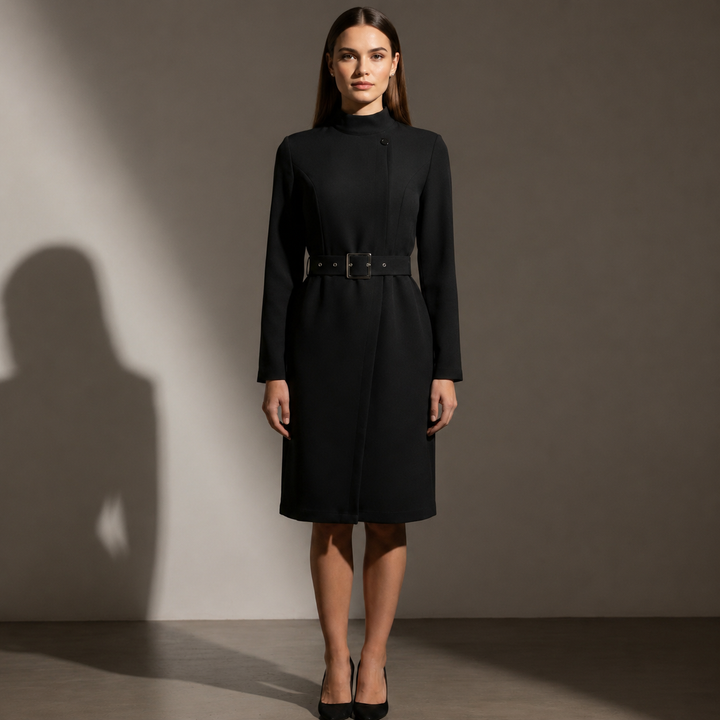 Vera Tailored Belted Coat Dress