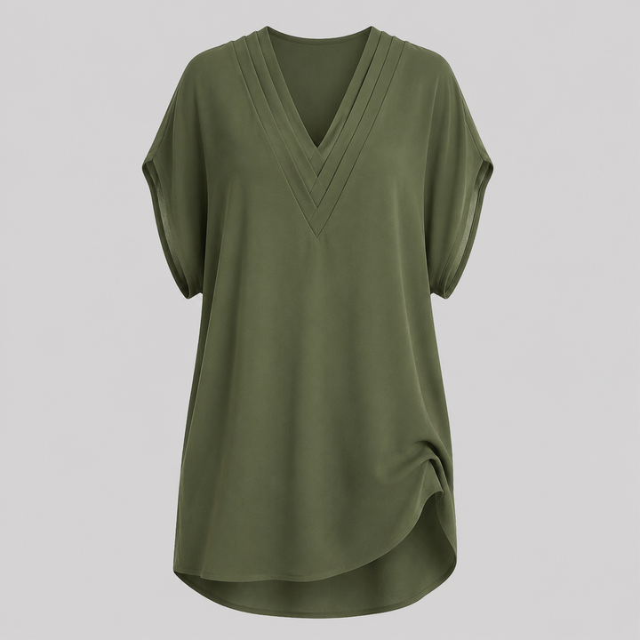 Isla Draped V-Neck Cover-Up