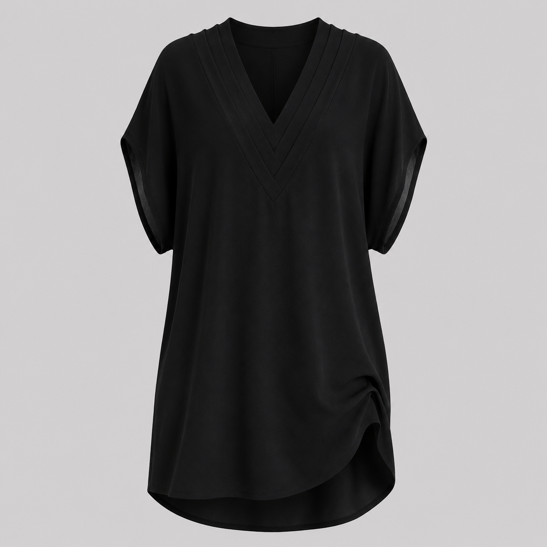 Isla Draped V-Neck Cover-Up