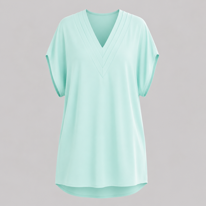 Isla Draped V-Neck Cover-Up