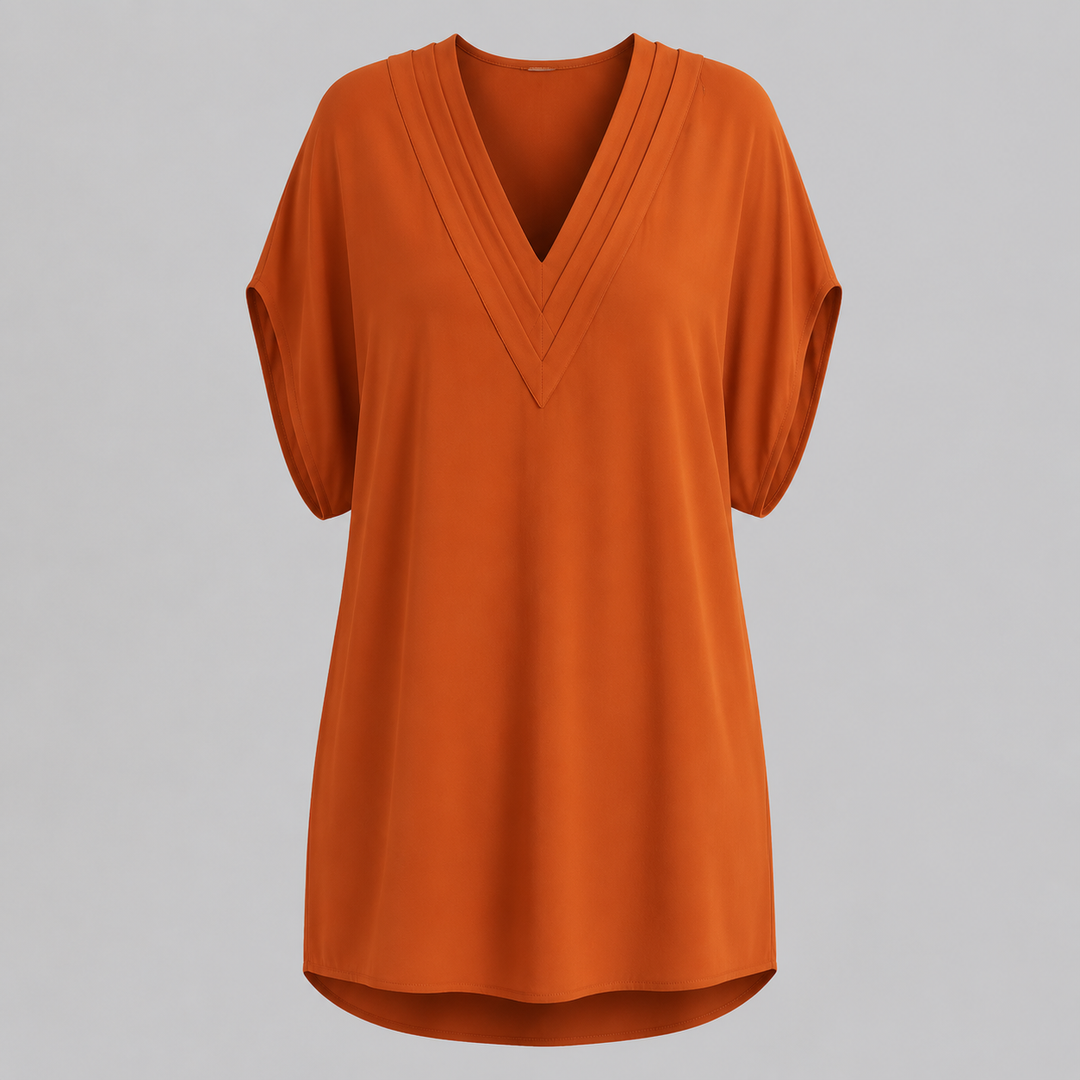 Isla Draped V-Neck Cover-Up