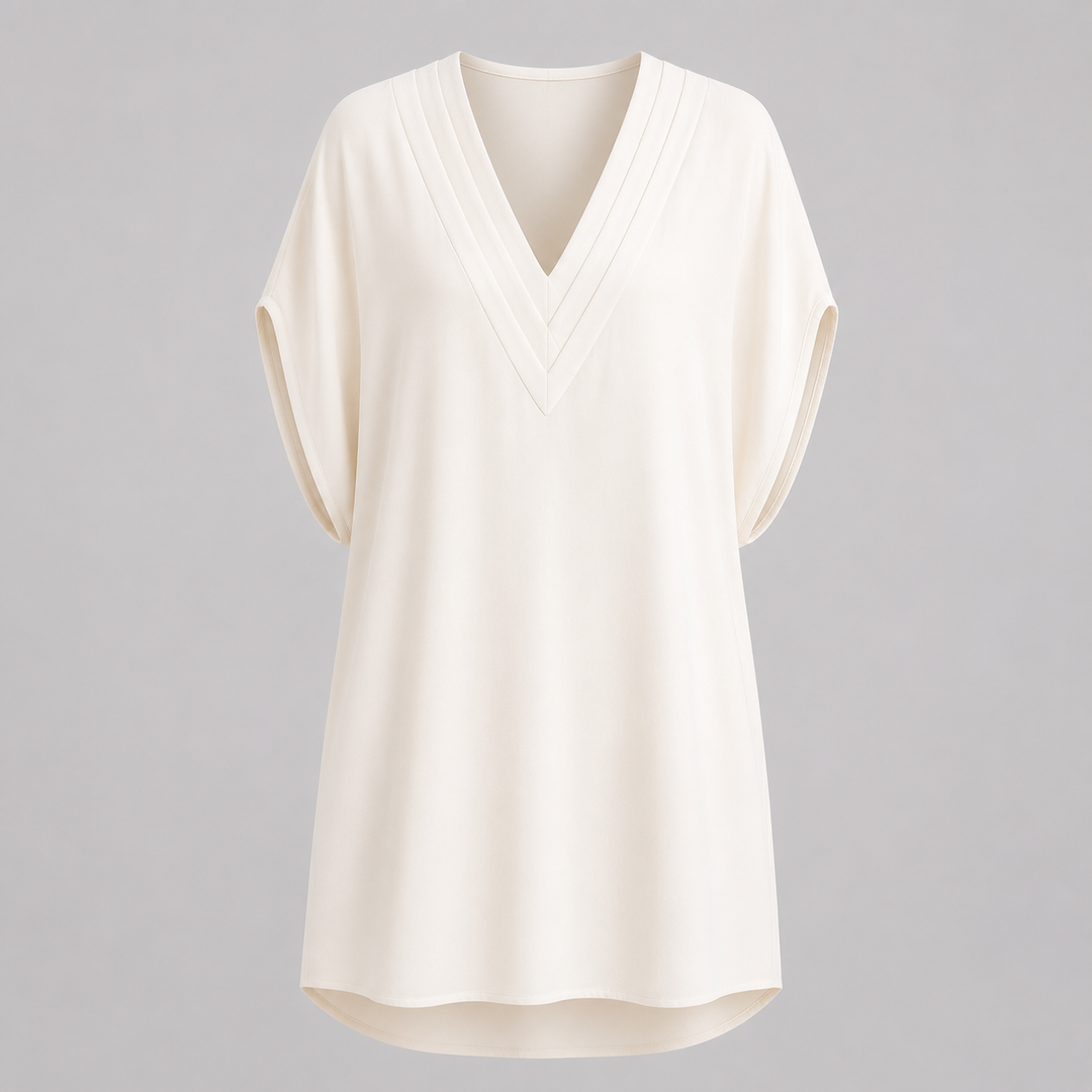 Isla Draped V-Neck Cover-Up