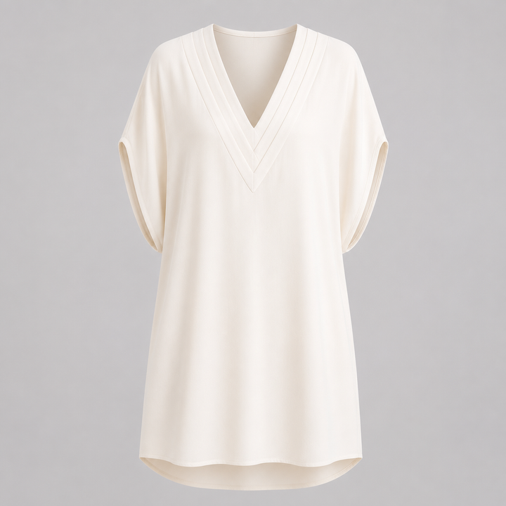 Isla Draped V-Neck Cover-Up