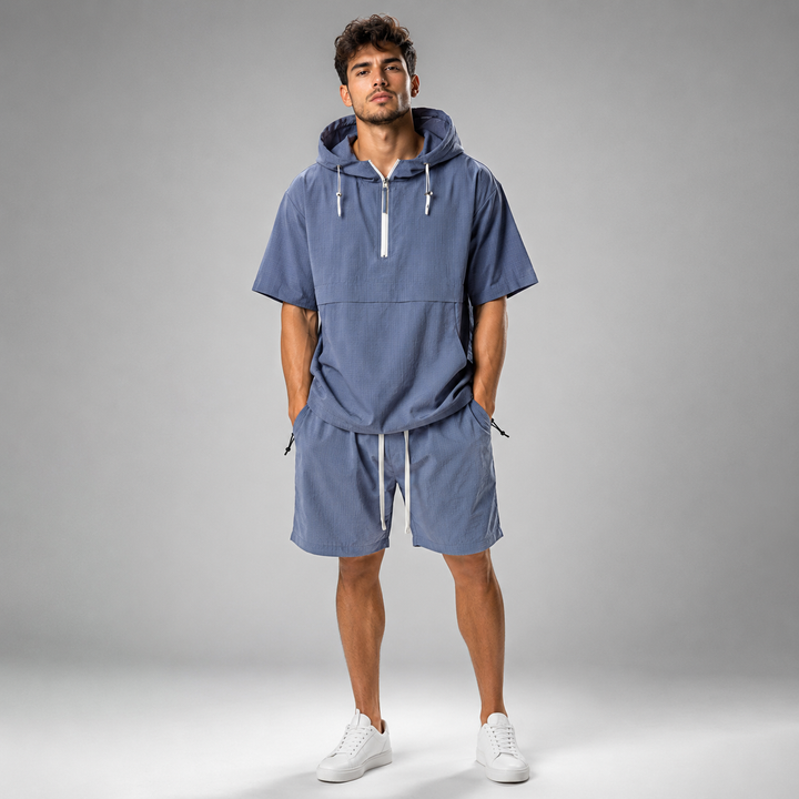 Kaito Ripstop Hooded Short Set