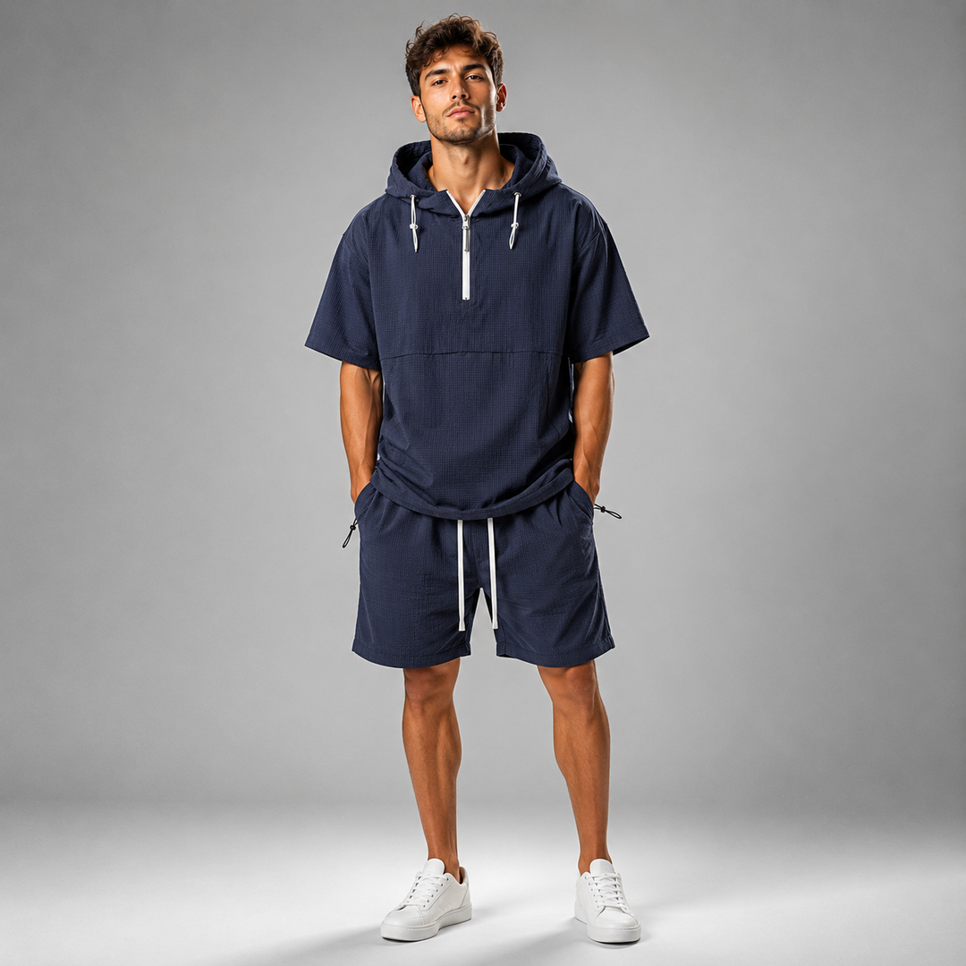 Kaito Ripstop Hooded Short Set