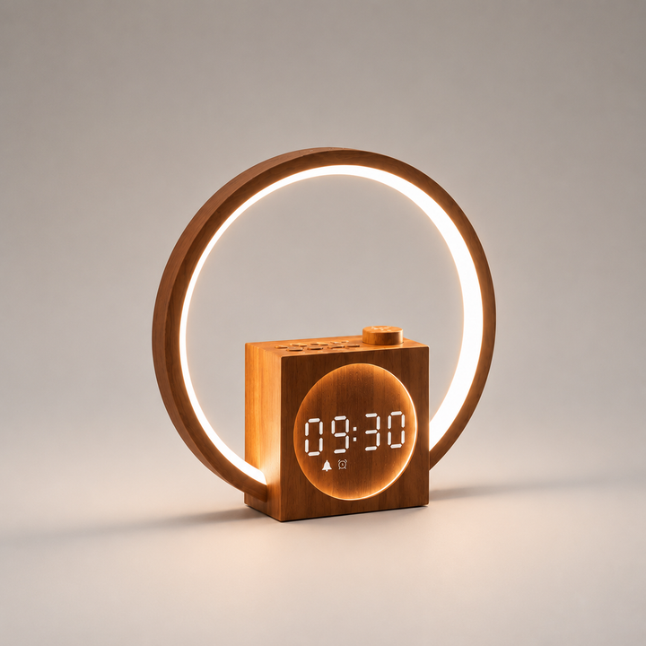 Solstice Wood Ring Alarm Clock