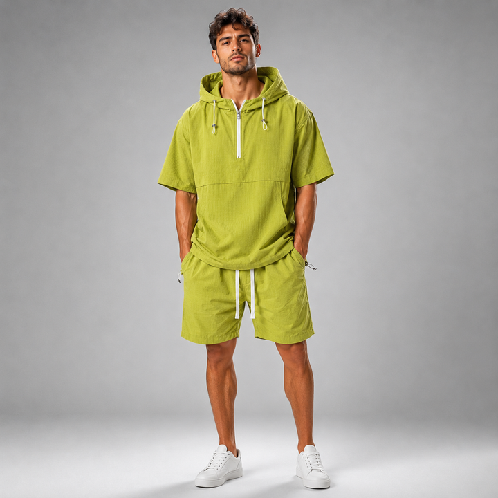 Kaito Ripstop Hooded Short Set