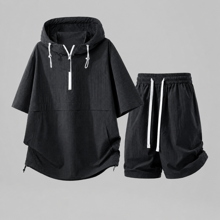 Kaito Ripstop Hooded Short Set