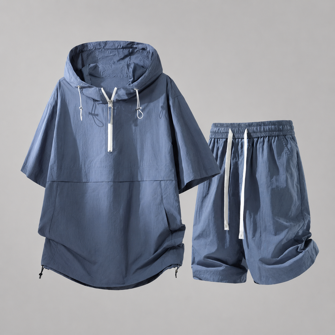 Kaito Ripstop Hooded Short Set