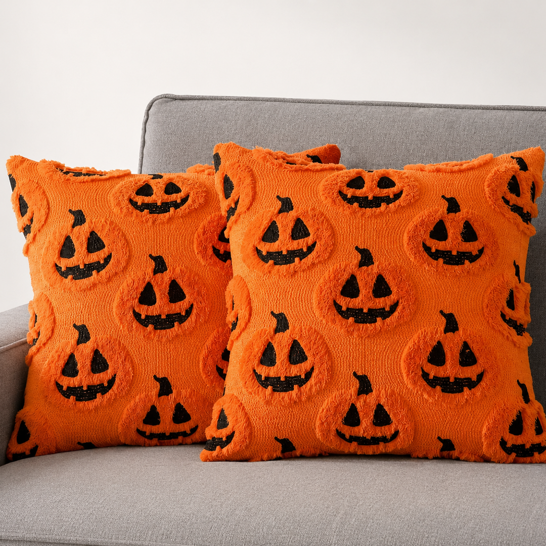 Pippa Tufted Ghost Pumpkin Pillow Cover