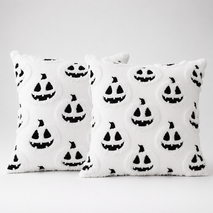 Pippa Tufted Ghost Pumpkin Pillow Cover