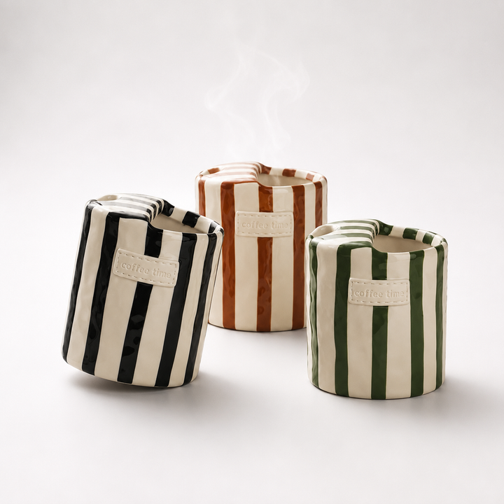 Nordic Ceramic Stripe Mug