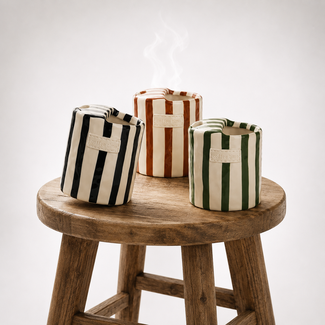 Nordic Ceramic Stripe Mug
