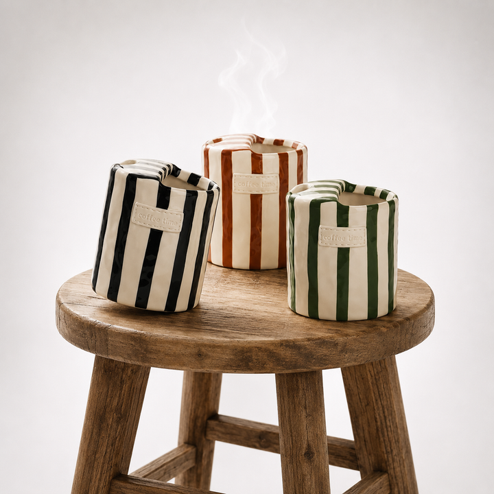 Nordic Ceramic Stripe Mug