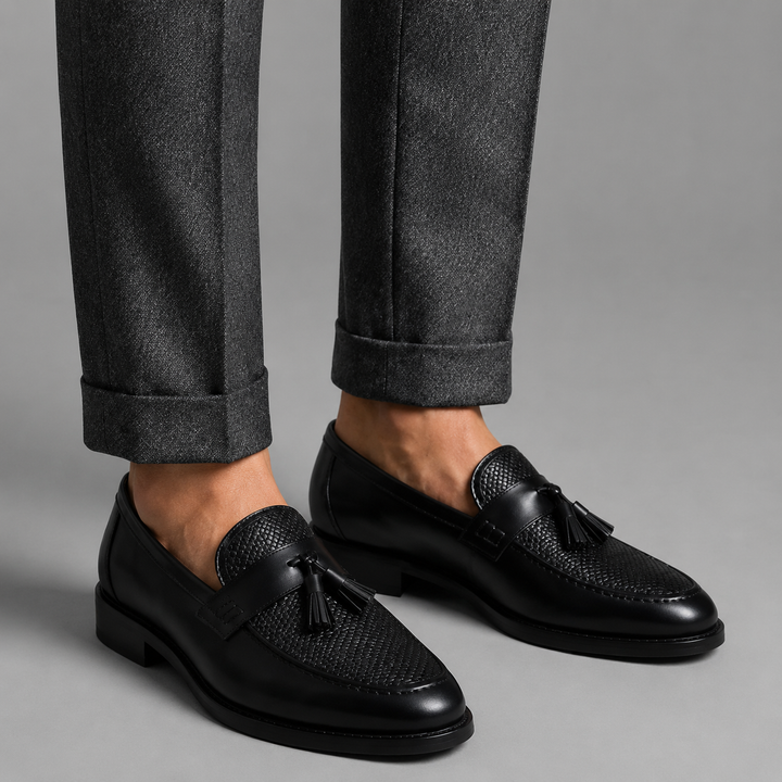 Product Title Alessandro Woven Tassel Loafer