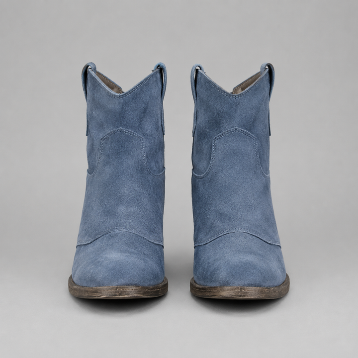 Sienna Suede Western Ankle Boot