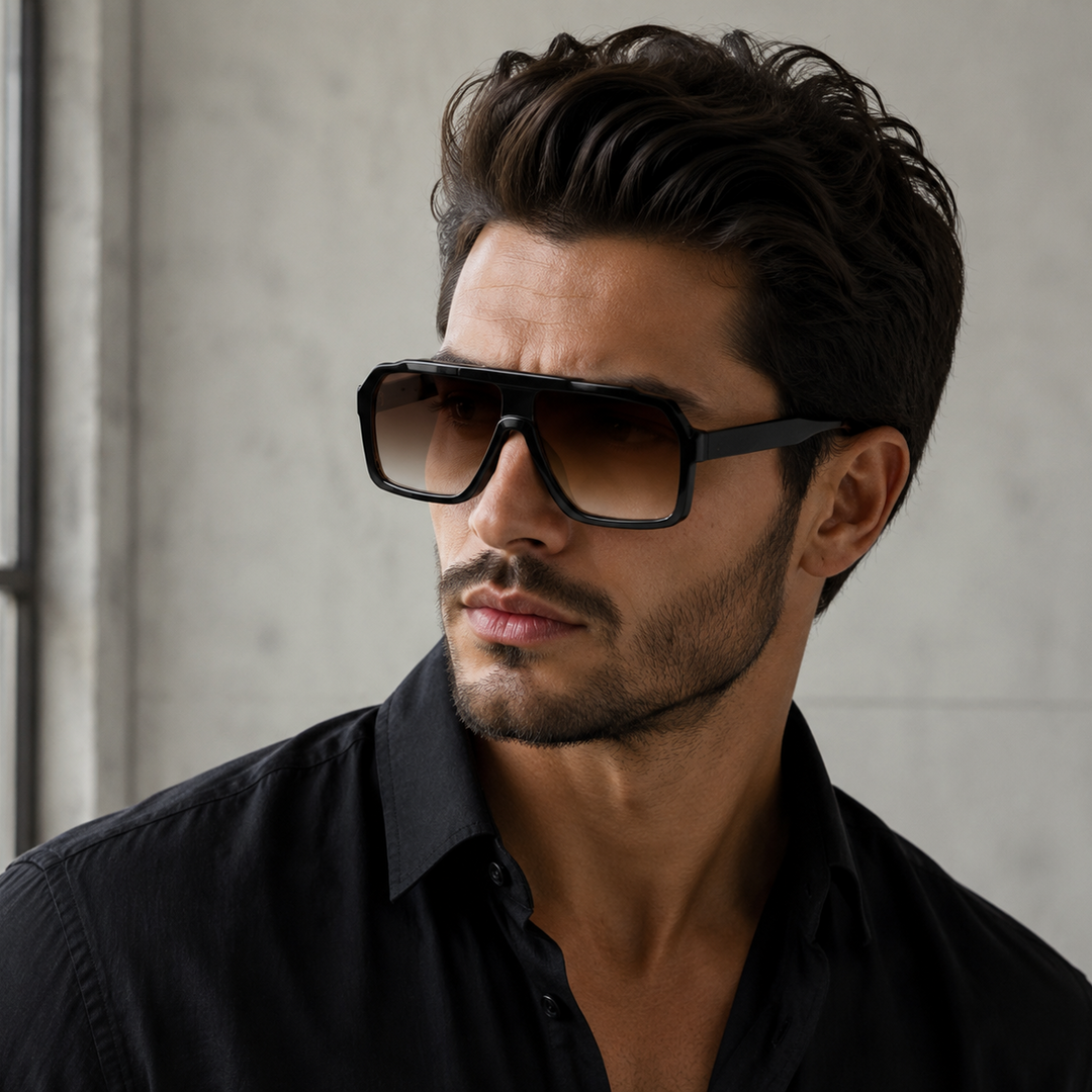 Domenico Oversized Aviator Sunglasses