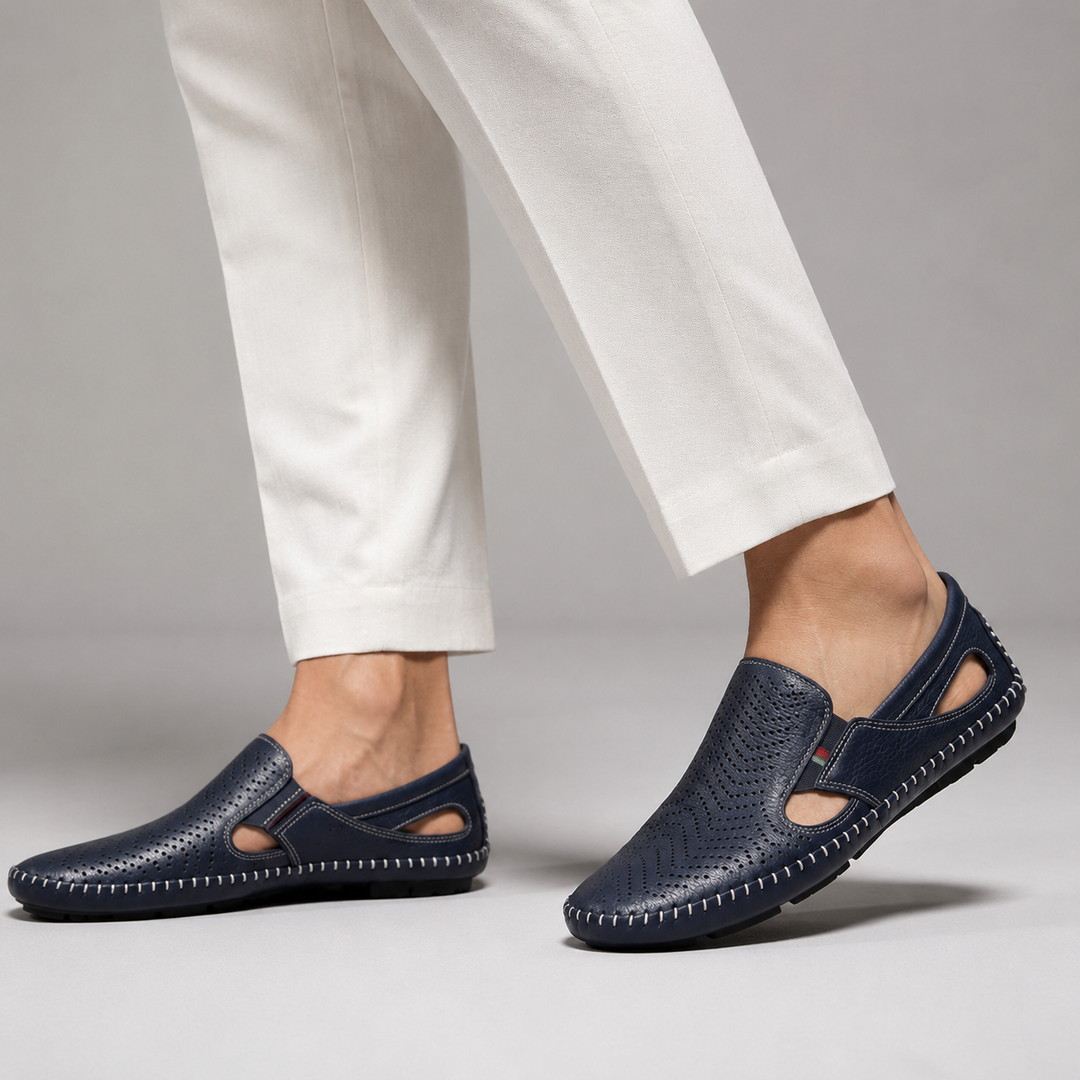 Matteo Perforated Cutout Loafer