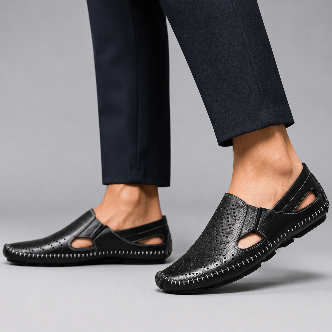 Matteo Perforated Cutout Loafer