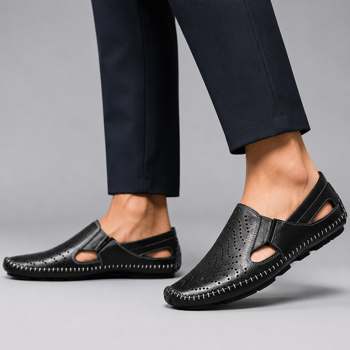 Matteo Perforated Cutout Loafer