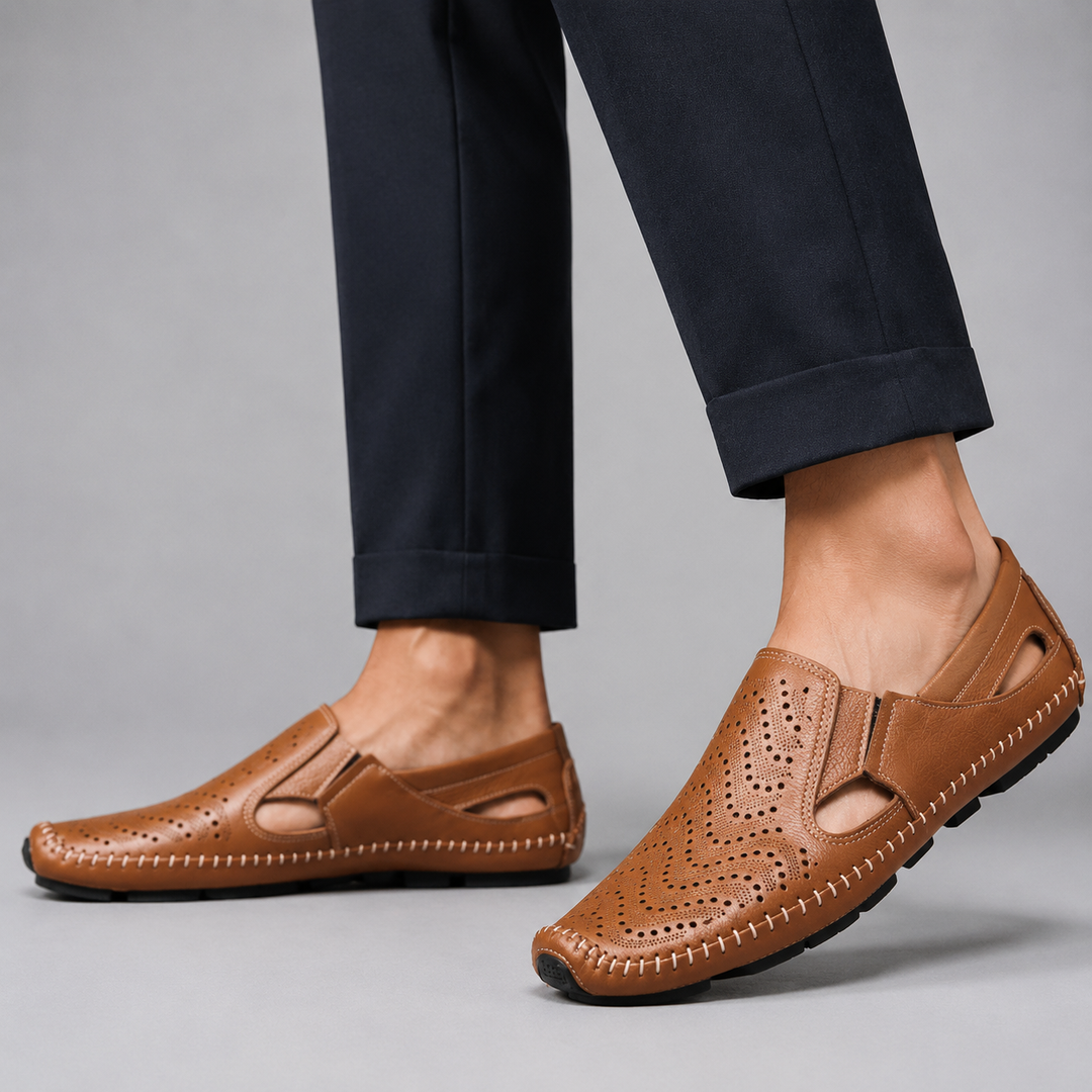 Matteo Perforated Cutout Loafer