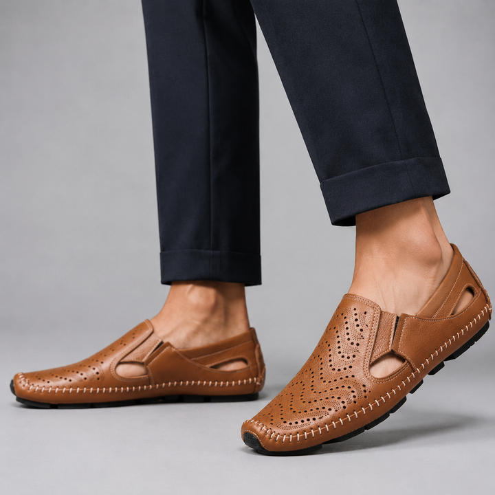 Matteo Perforated Cutout Loafer