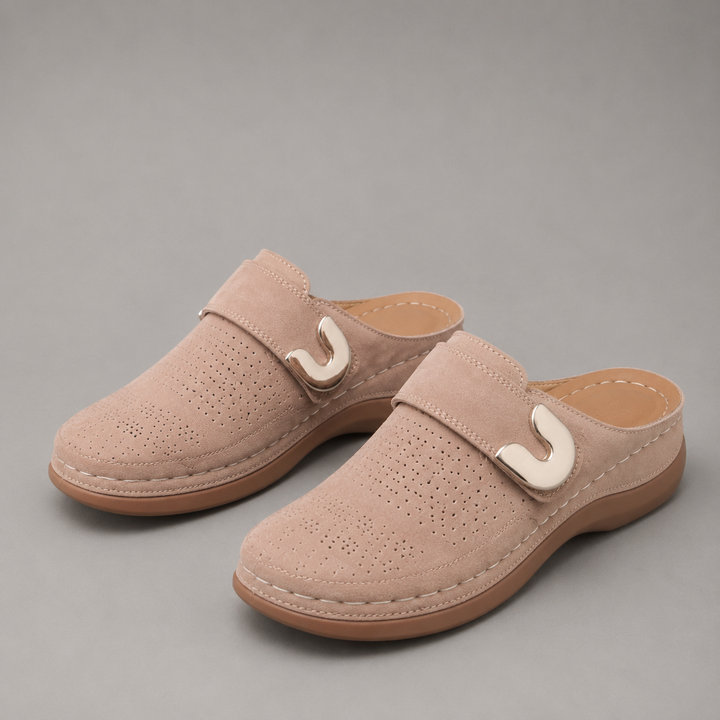 Bianca Woven Buckle Mule