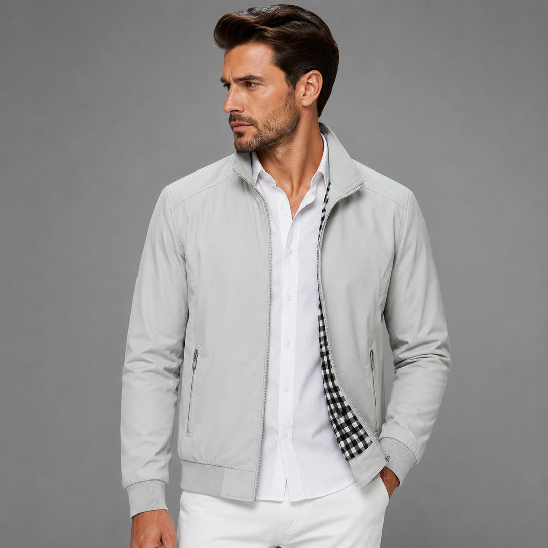 Nash Faux Leather Bomber Jacket