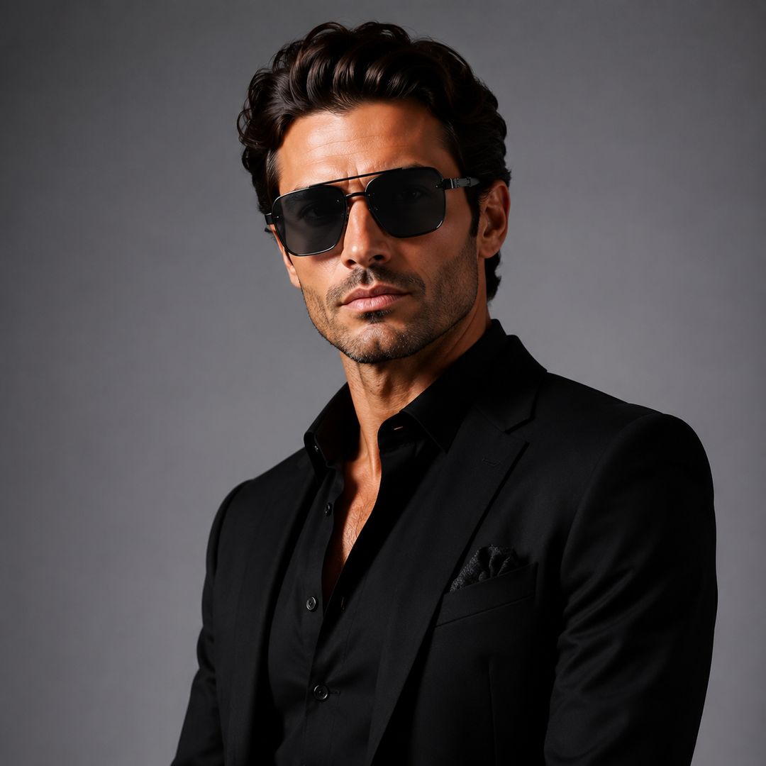 Diego Gold Aviator Sunglasses