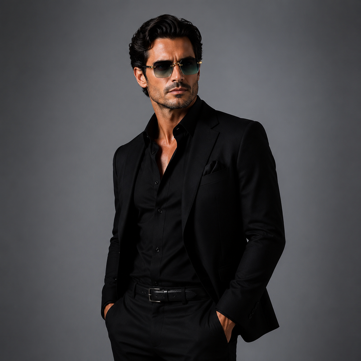 Emmett Rimless Gradient Sunglasses