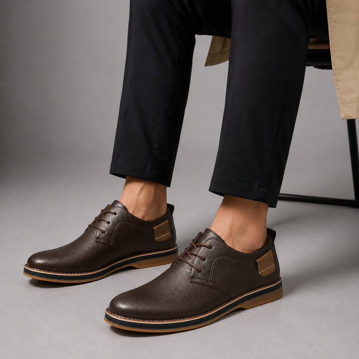 Bennett Pebbled Leather Derby Shoe
