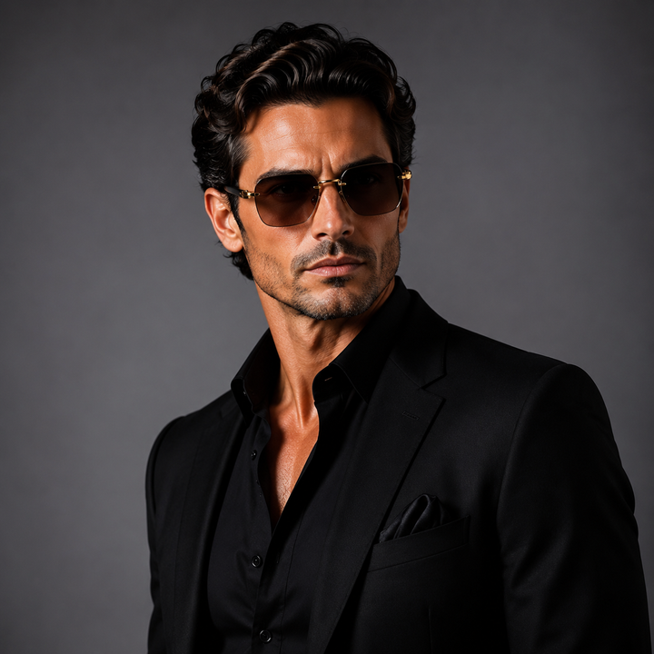 Emmett Rimless Gradient Sunglasses