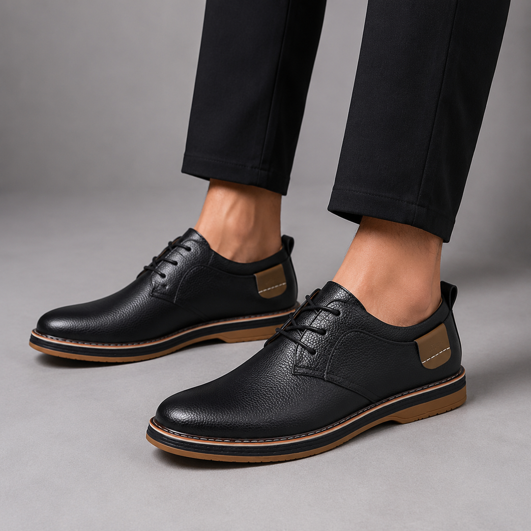 Bennett Pebbled Leather Derby Shoe