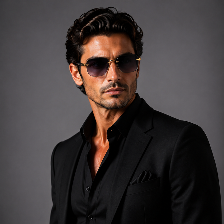 Emmett Rimless Gradient Sunglasses