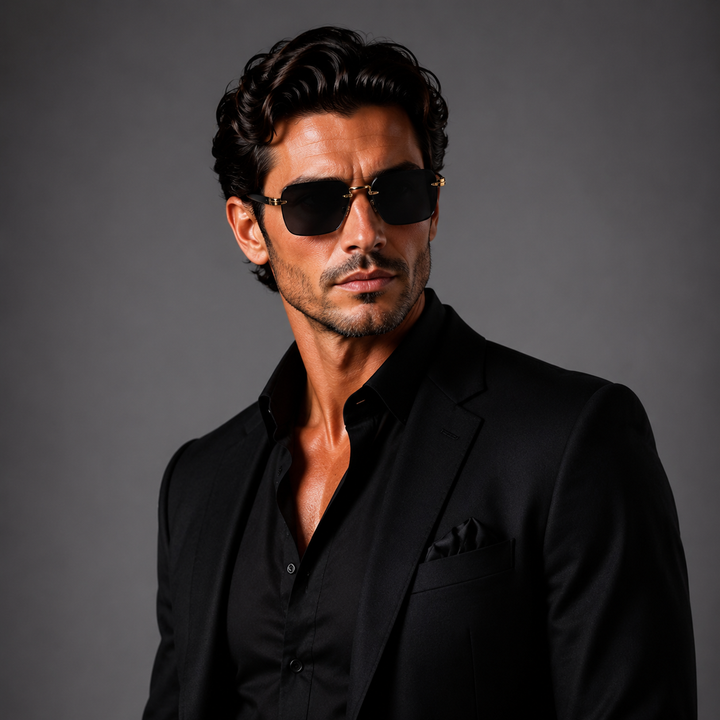 Emmett Rimless Gradient Sunglasses