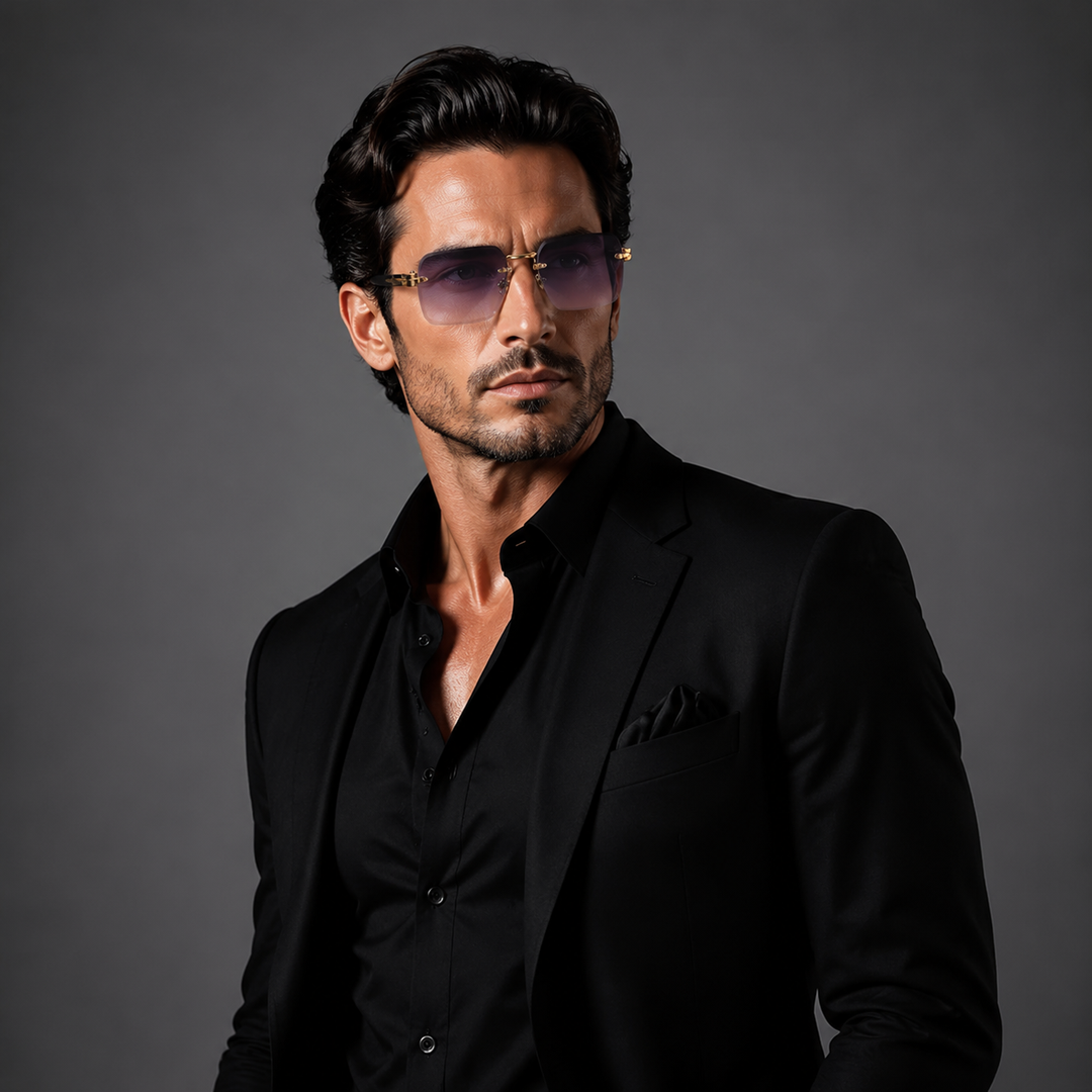 Emmett Rimless Gradient Sunglasses