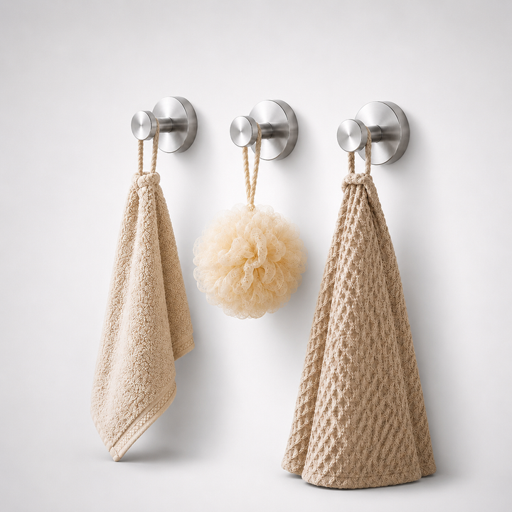 Cyrus Brushed Brass Wall Hook Set