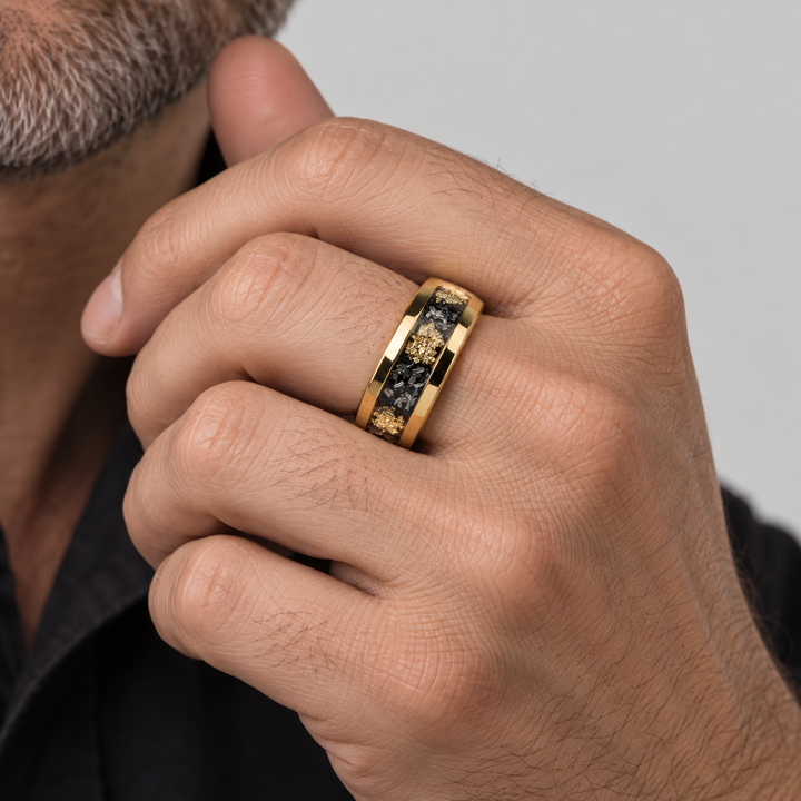 Ethan | Unisex Textured Statement Rings