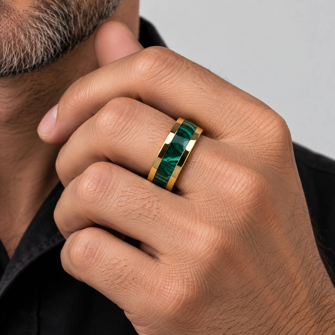 Ethan | Unisex Textured Statement Rings
