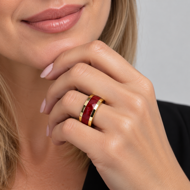 Ethan | Unisex Textured Statement Rings