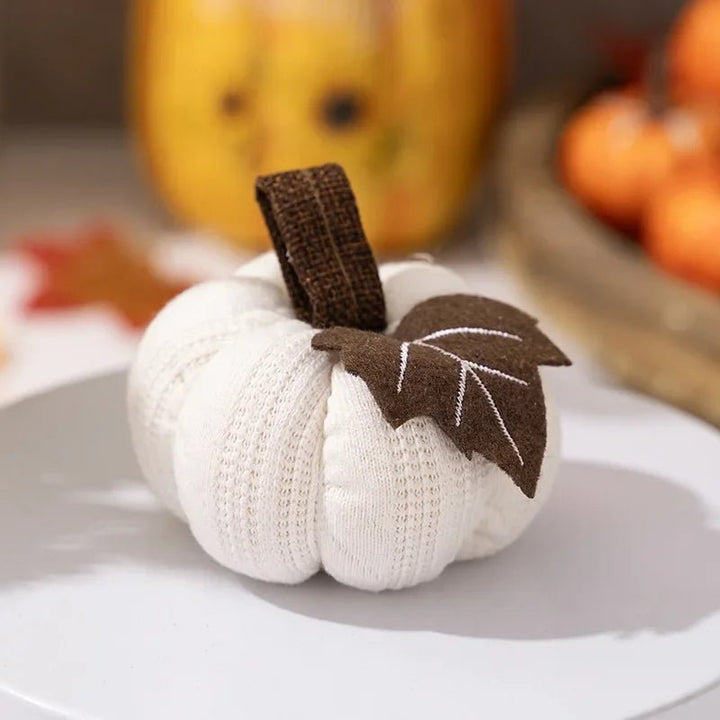 Josiah | Decorative Knitted Pumpkin Figurine for Fall Home Decor